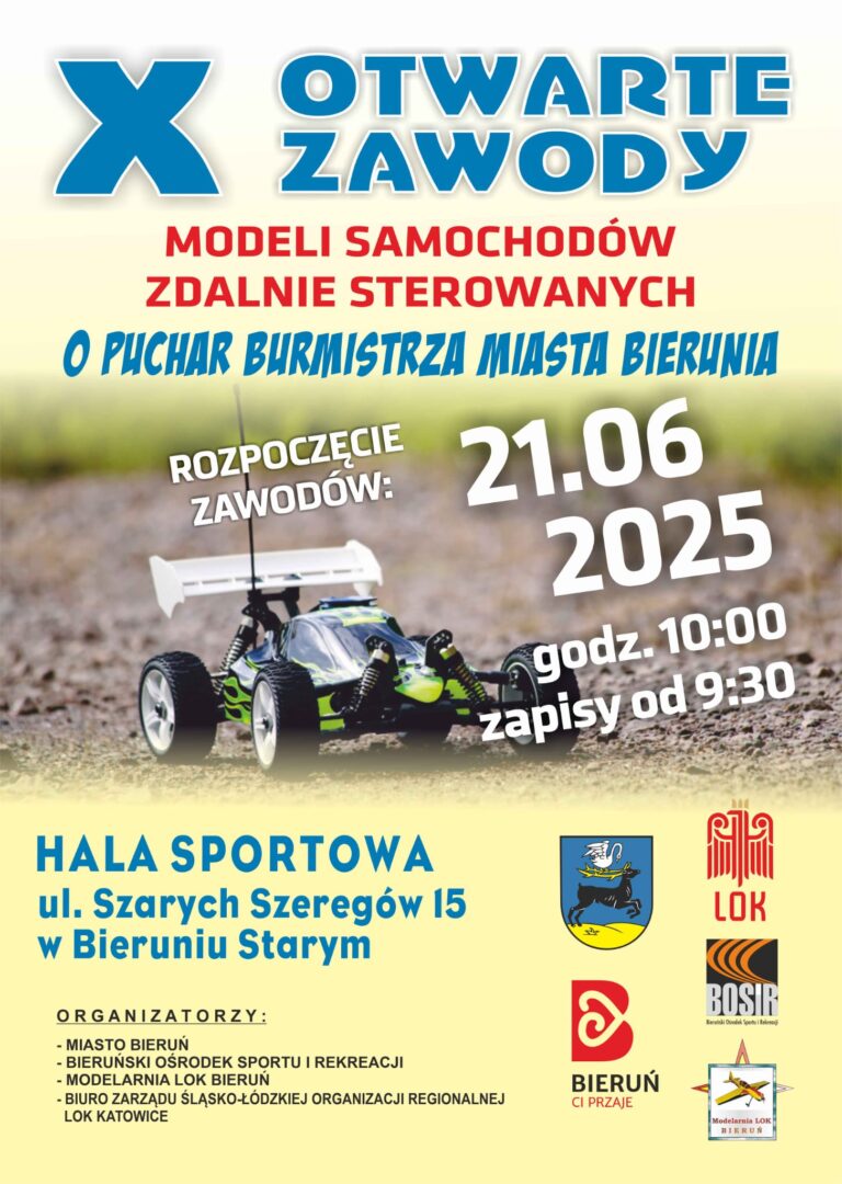 X Otwarte zawody modeli samochodów zdalnie sterowanych o Puchar Burmistrza Miasta Bieruń