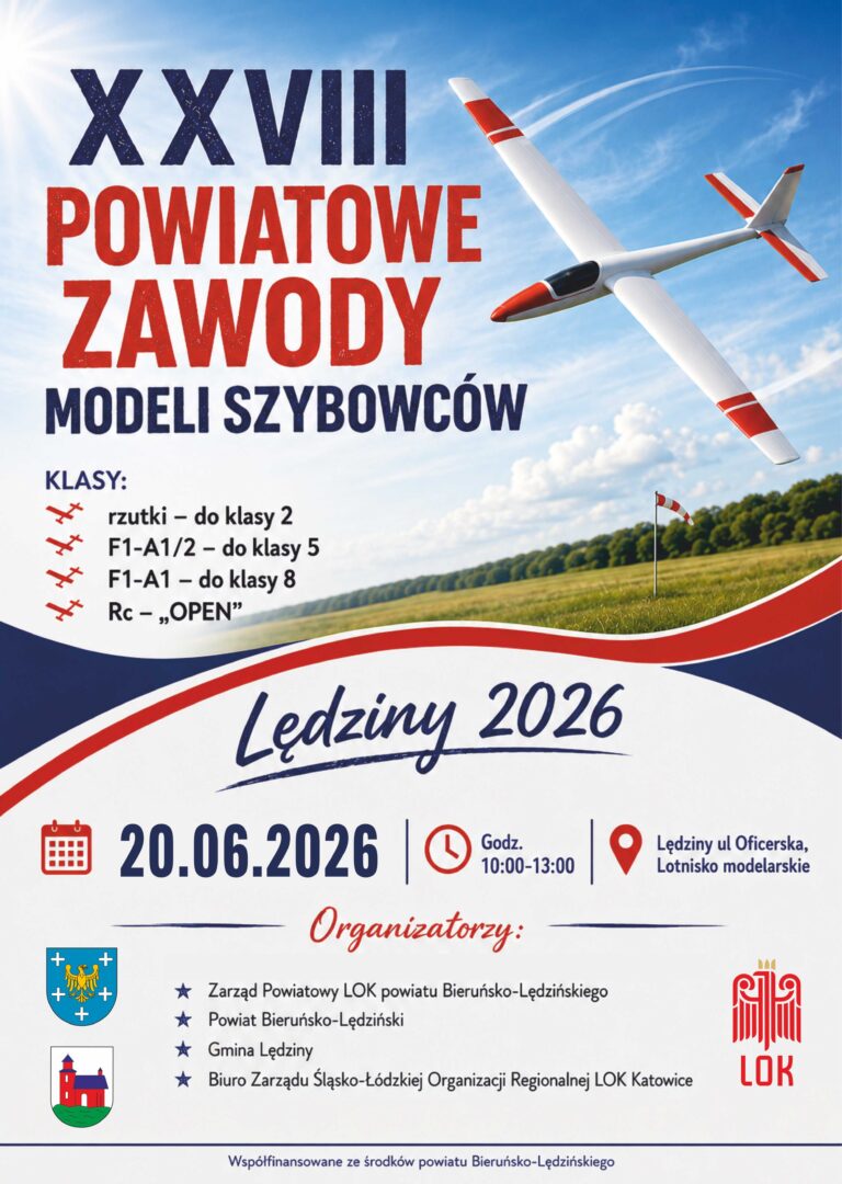 XXVIII Powiatowe Zawody Modeli Szybowców – Lędziny, 20 czerwca 2026
